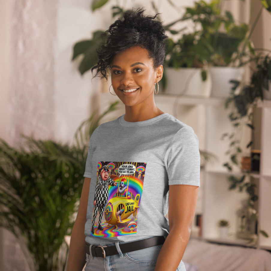 Short-Sleeve Unisex T-Shirt Designer Artist: MARS - "You go to jail"