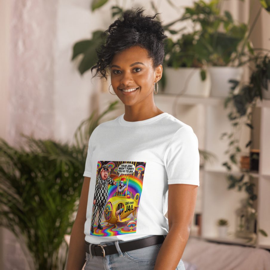 Short-Sleeve Unisex T-Shirt Designer Artist: MARS - "You go to jail"