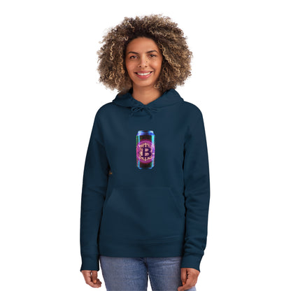 Organic Cotton Bitcoin Drink Unisex Hoodie front+back