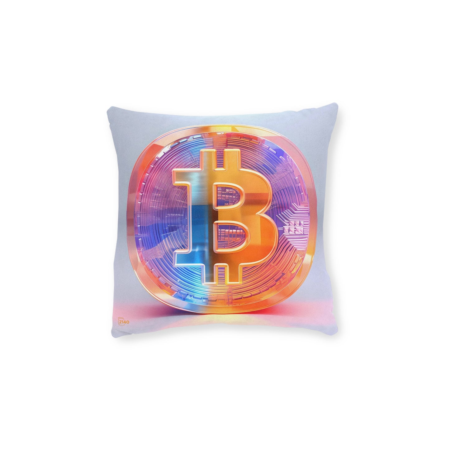 Bitcoin Square Pillow - 2 Sides