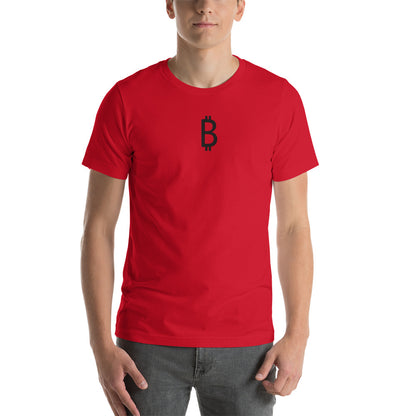 BITCOIN ₿ Embroidered T-Shirt Unisex Design