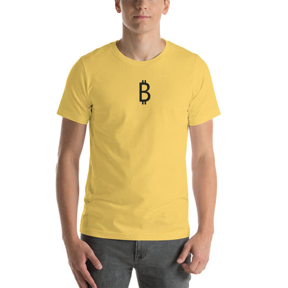 BITCOIN ₿ Embroidered T-Shirt Unisex Design
